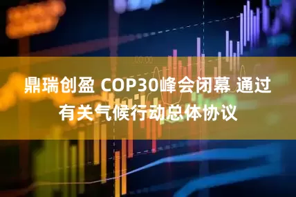 鼎瑞创盈 COP30峰会闭幕 通过有关气候行动总体协议